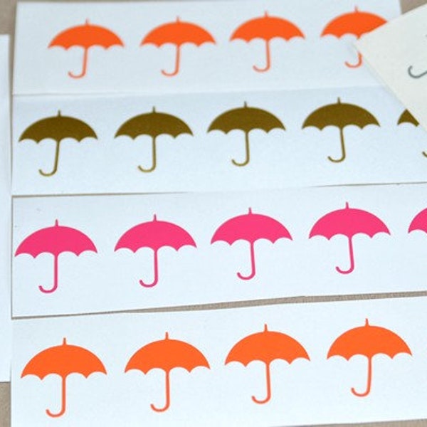 20 X umbrella Vinyl Decals.