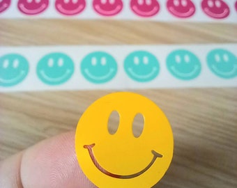 30 X Smile face Stickers, Emotion Vinyl Decal,