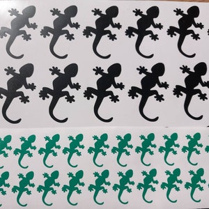 20 X Lizard Stickers, Vinyl Decal, Reptile decals.