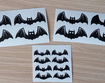 Set-20 Bat vinyl decals . Halloween party decor.