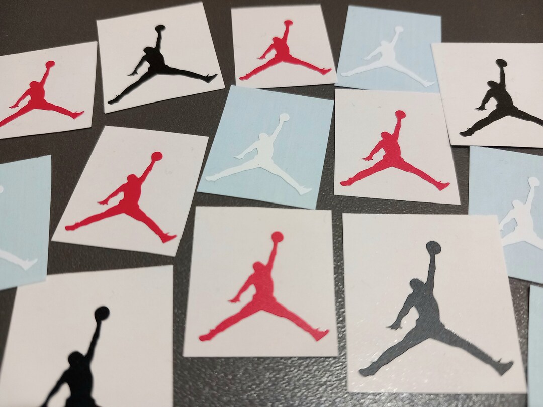 Set of 12 Jordan Decals/stickers .jumpman Vinyl Decals.sport Decal