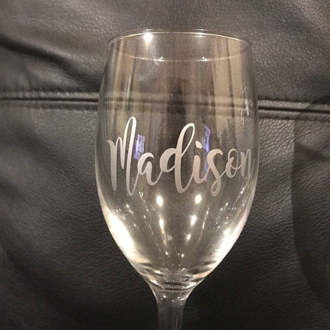 Custom name decal for wine glass / DIY Decal. Etsy