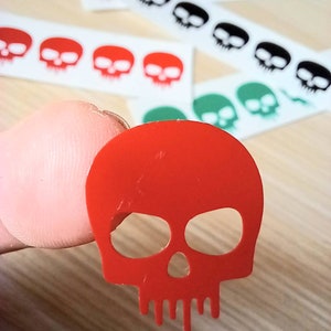 20 X Scull Stickers, Scull Vinyl Decal,
