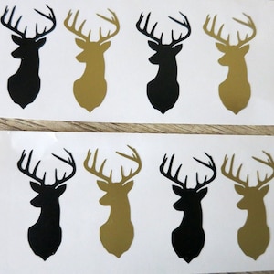 20 X Deer Stickers, Deer Vinyl Decal,deer head decal.