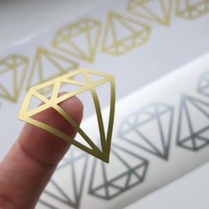30 X Diamond Stickers, Diamond Vinyl Decal,Diamond Stickers