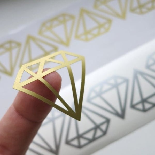 Diamond Wall Decal Etsy