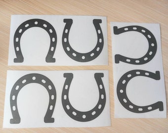 幸運の蹄鉄ステッカー - 金または銀の剥がせる装飾 - Etsy 日本