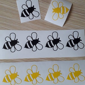 12 x bee vinyl decals/stickers.Car decal ,home decor.
