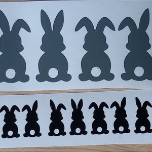 30 X Kaninchen Vinyl Aufkleber, Ostern Aufkleber, Bunny Aufkleber.