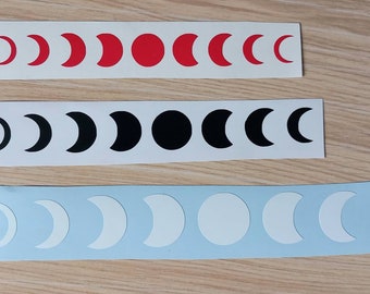 Moon phases Stickers, Moon phases Vinyl Decal,