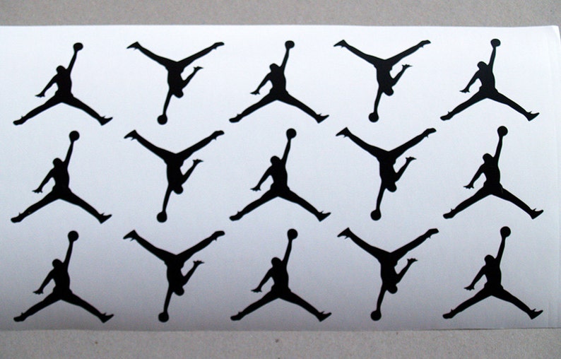 Jordan Decals Set10 Jumpman Vinyl Stickers Jordan party Etsy