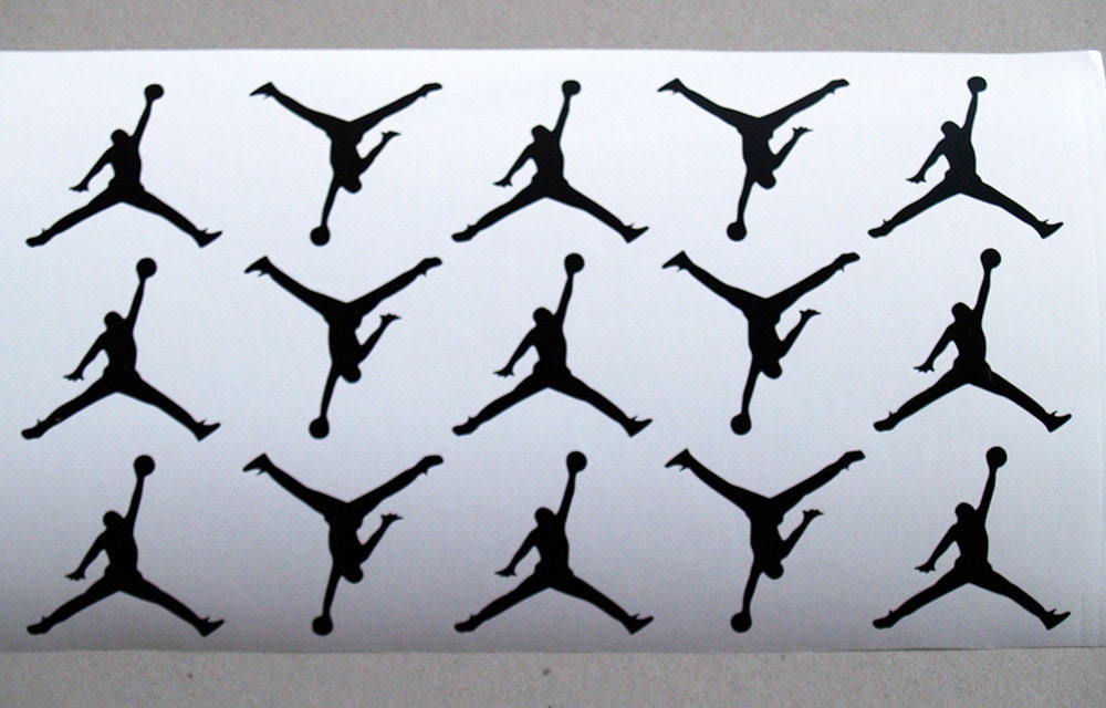 Jordan Decals Set10 Jumpman Vinyl Stickers Jordan party Etsy