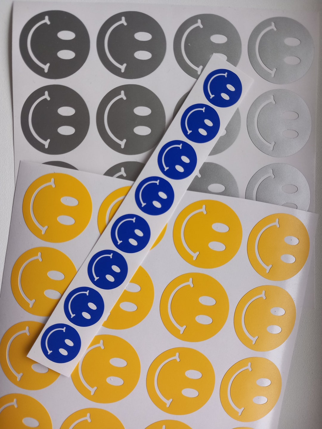 20 X Smile Face Stickers, Emotion Vinyl Decal, - Etsy