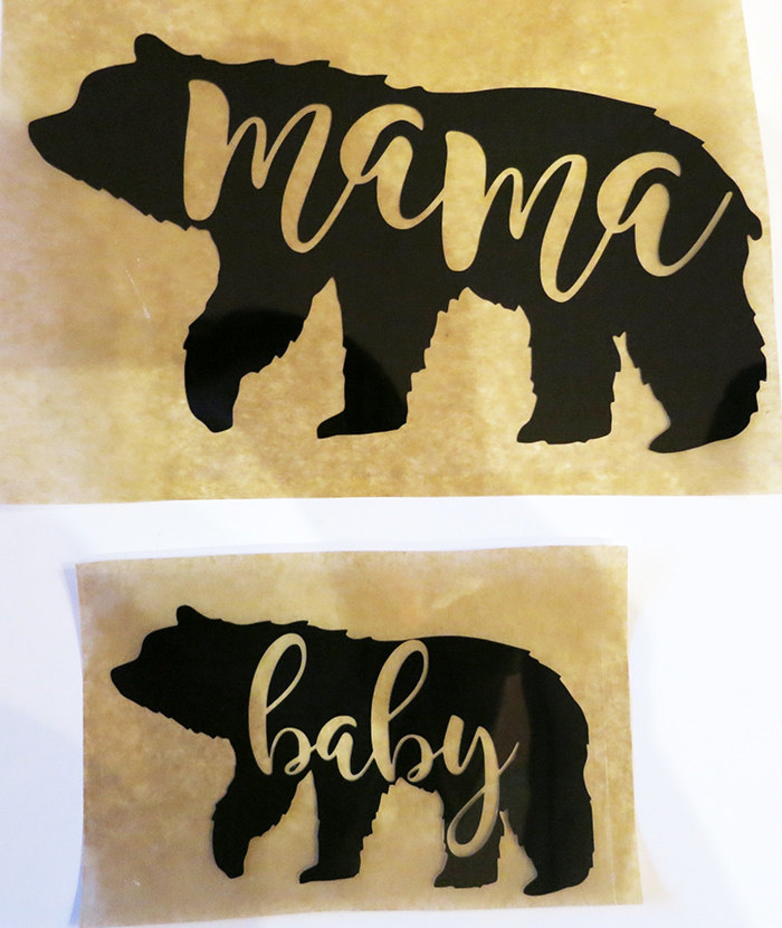 DIY Iron on Bear Family Decalsmama Bearbaby Bearpapa | Etsy