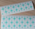 30 X Star Stickers, Vinyl Decal,Retro Starburst decals.