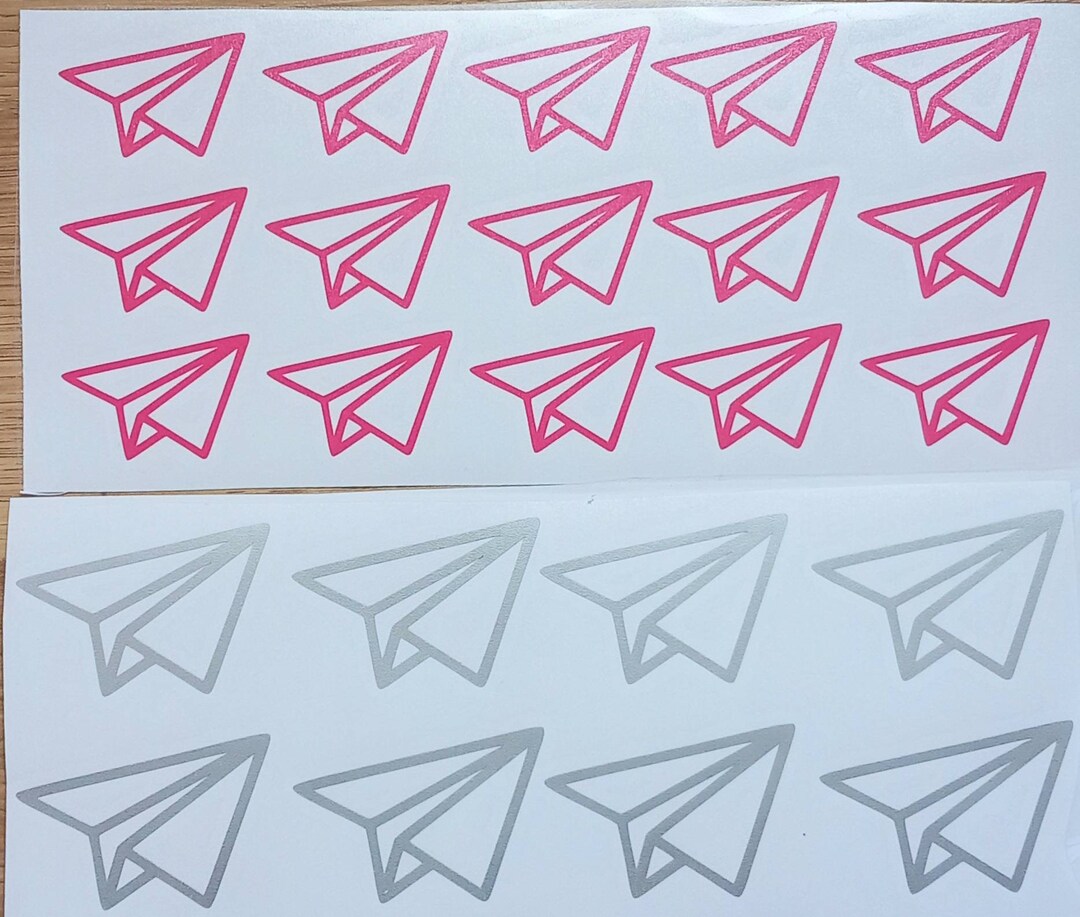 30 X Airplane Stickers, Airplane Vinyl Decal, - Etsy