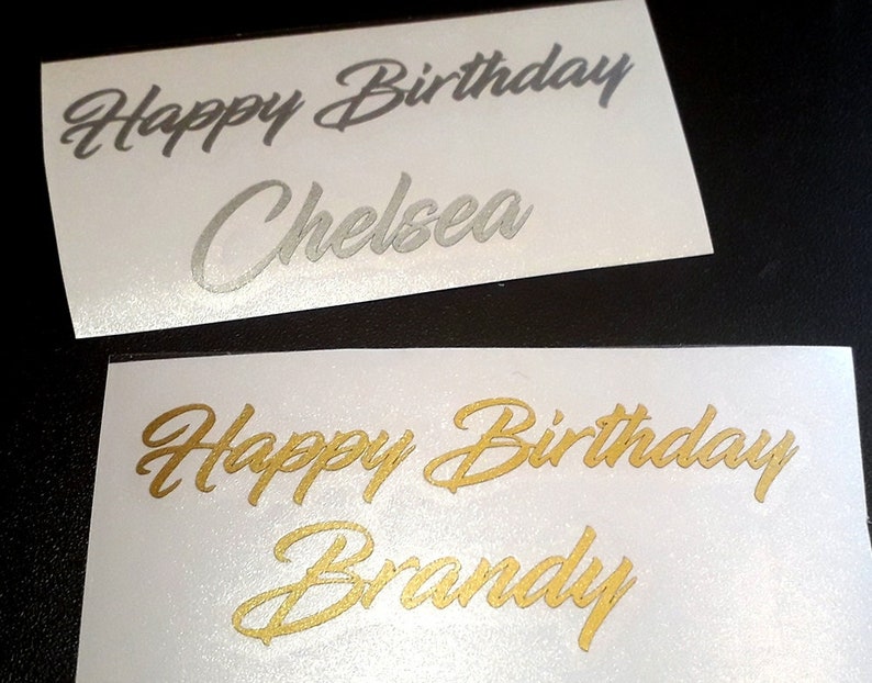 Happy Birthday Vinyl Decal/sticker. Etsy