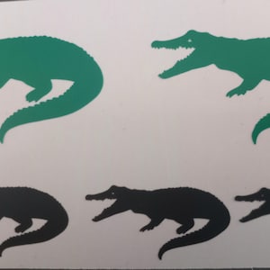 20 X Alligator Vinyl Decal, Reptile decals. Crocodile decals/stickers.Jungle Stickers.