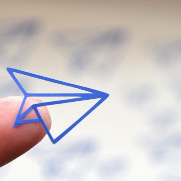 30 X Paper Airplane Stickers, Airplane Vinyl Decal,