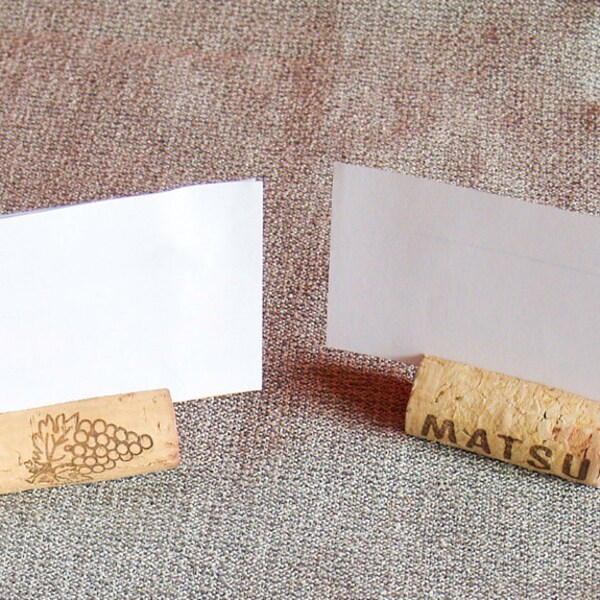 Wine Cork Place Card Holder Etsy