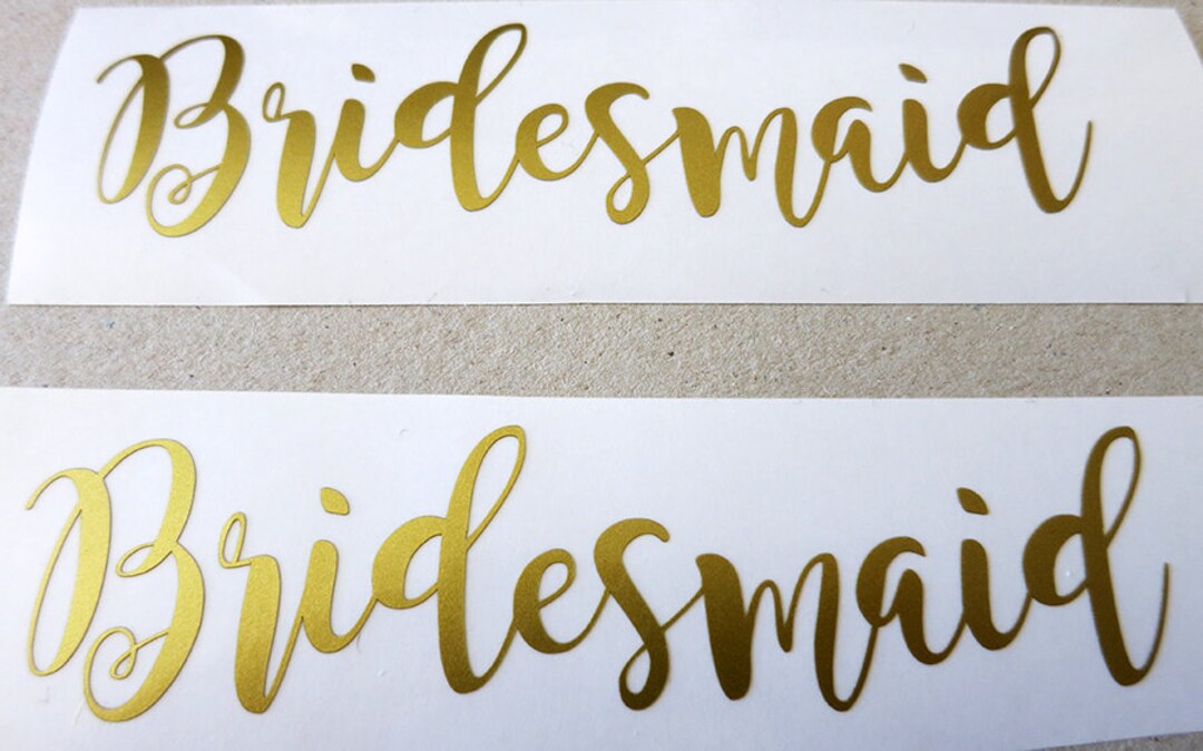DIY Bridesmaid Iron on Vinyl Decal, Bridesmaid Shirt , DIY Bridal Party