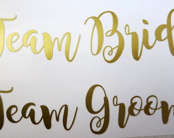 Team Bride/Groom iron on decal,Bridal party iron on transfers for T shirt.