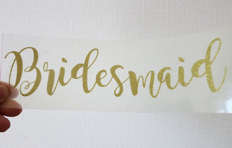 DIY Bridesmaid Iron on Vinyl Decal Bridesmaid Shirt DIY Etsy