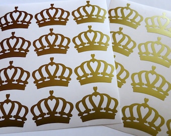 Set-20 Crown Stickers ,Party decoration, Baby shower,Princess party decor.