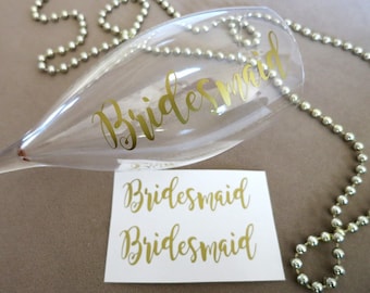 Custom name decal for wine glass / DIY Decal.