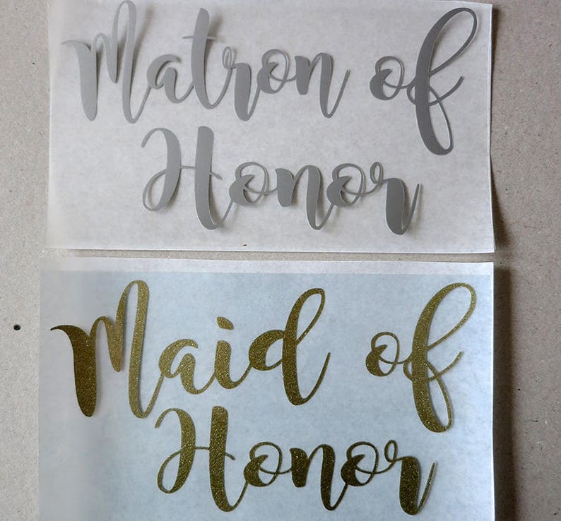 Bridal Party Iron on Decals.diy Heat Transfer Decals.wedding Etsy