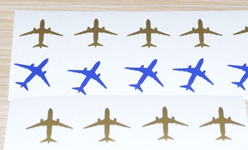 20 X Airplane Stickers, Airplane Vinyl Decal, - Etsy Australia