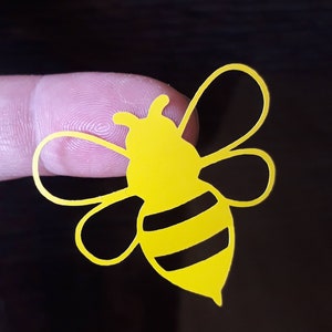 12 x bee vinyl decals/stickers.