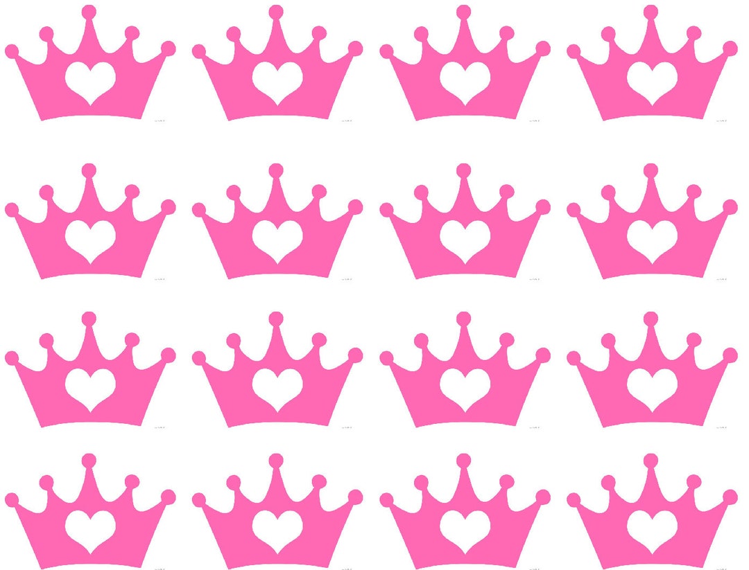 Many Crown Sticker 30 X Crown Stickers, Crown Vinyl Decal,crown Stickers.baby Shower Decor ...