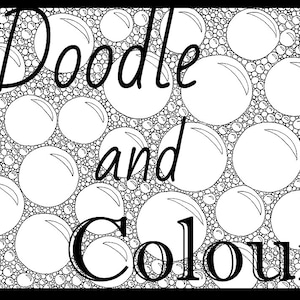 Bubbles Adult Colouring Page Instant Download Printable | Etsy