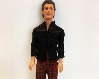 1990s Ken Doll Barbie Boyfriend Brown Hair Blue Eyes Rubber Head Indonesia