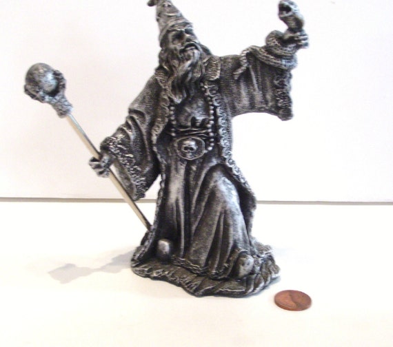 Wizard Figurine Mythical Legends Resin with Box Magic with Etsy