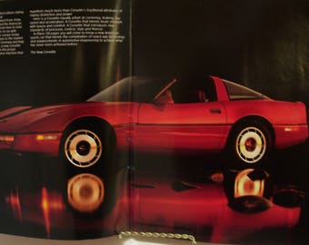 1983 Corvette Full Color Showroom Catalog Anniversary Brochure and Poster