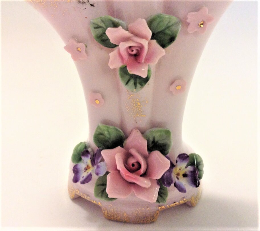 ドーム 花瓶 花入 Daum France Lotus Pattern Vase - メルカリ