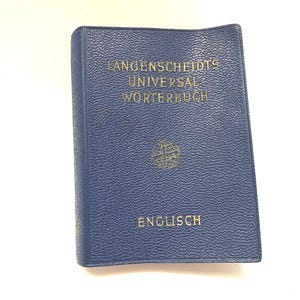 1956 English - German Pocket Dictionary Langenscheidt's Universal - Soft Cover