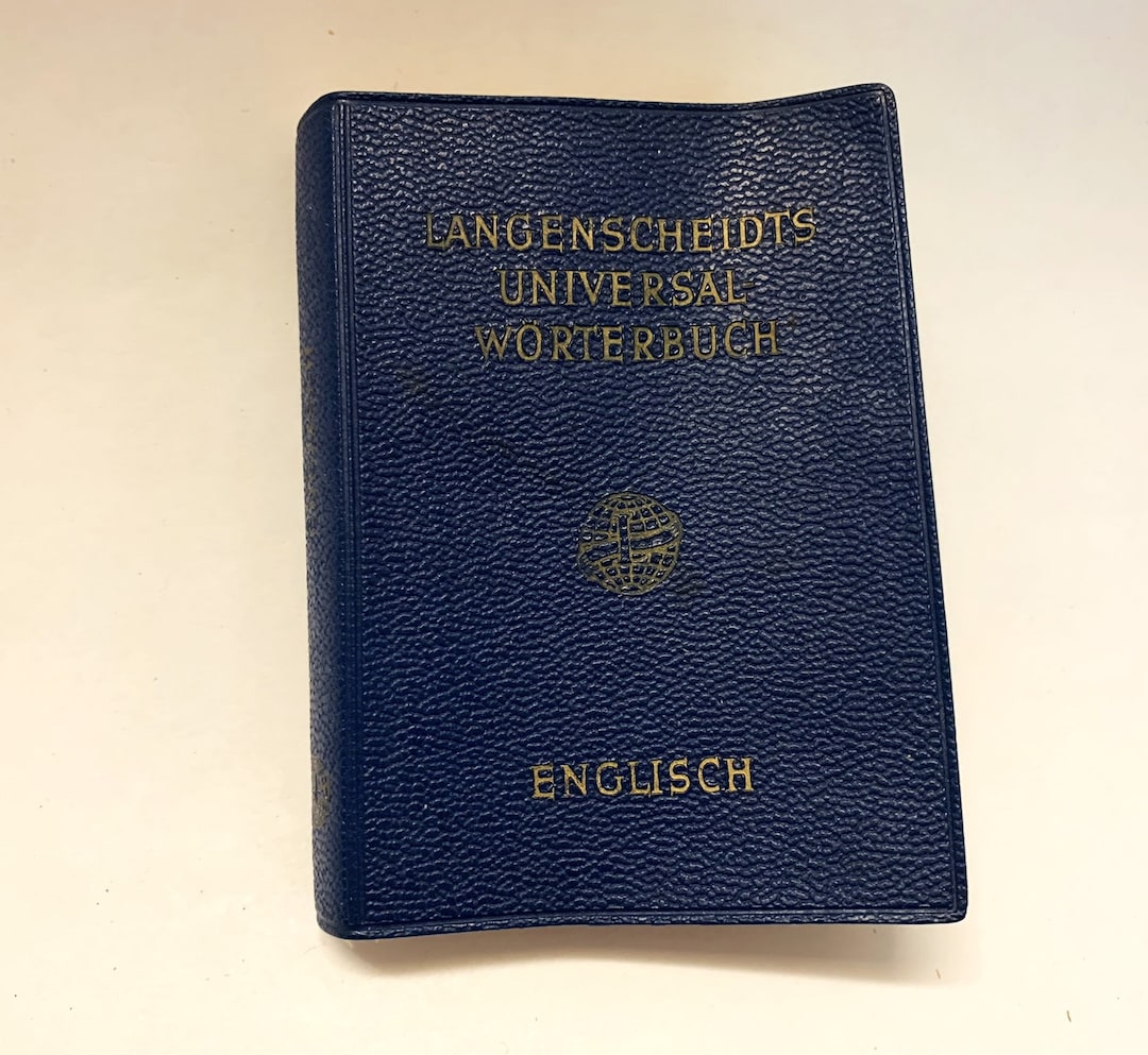 1956 English German Pocket Dictionary Langenscheidt's Universal Soft