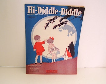 1926 Hi Diddle Diddle Novelty Fox Trot Feist Sheet Music with Ukelele Accompaniment