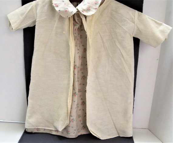Vintage Girl Toddler Flannel Nightie Prairie Rose