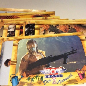 Carte d'exposition de l'affiche du film de 1993, lot de 12 photos - Hot Shots ! La deuxième tentative