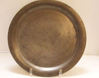 Antique Pewter Charger Plate 14 Inches W.S. Co 217 14