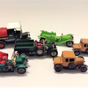 Vintage Lesney Models of Yesteryear: 7 Car Lot - Made in England