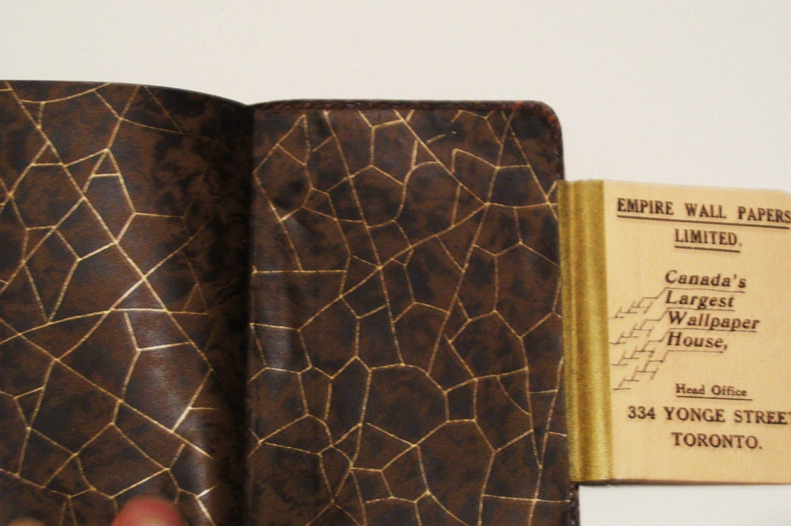 1938 Letts Pocket Diary Empire Wall Paper Toronto Advertising Etsy
