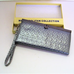 Vintage gris gris embrague bolso de noche corazones colección metropolitana 1980 nunca usado NIB