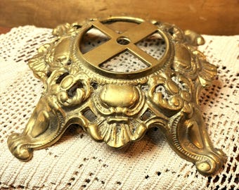 Vintage Brass Table Lamp Base New Old Stock Never Used - 1980s Restoration Part