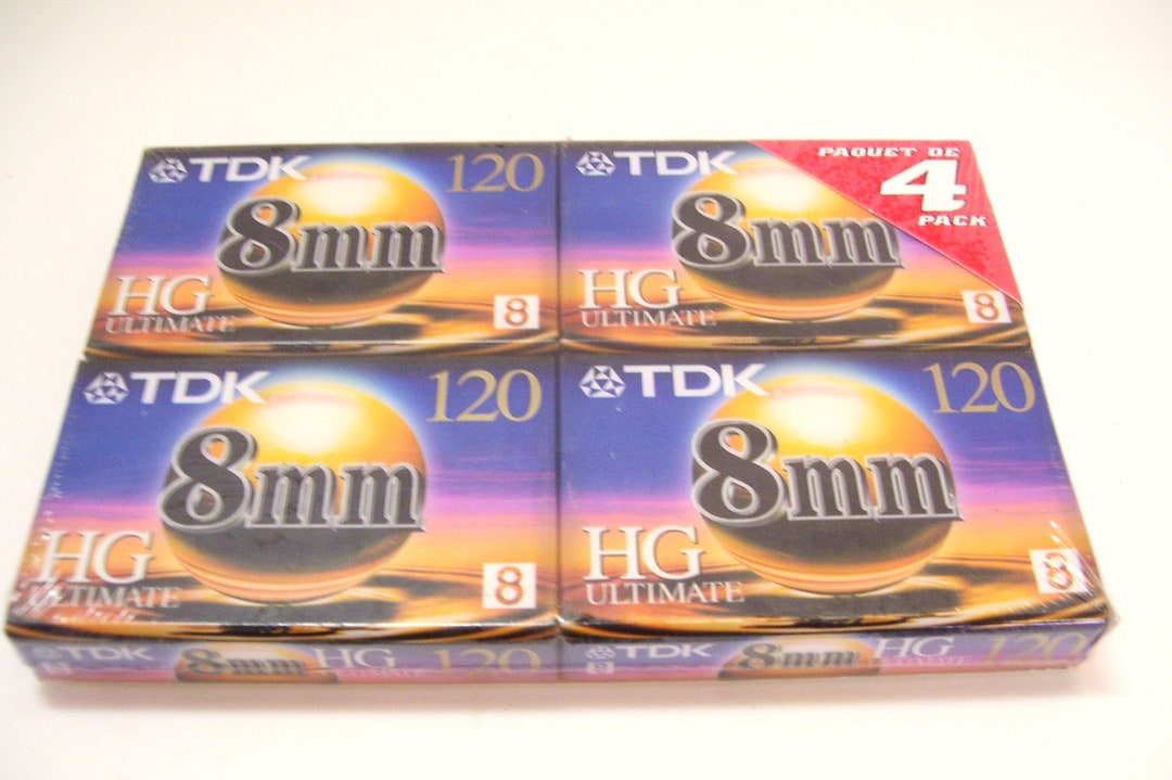 Lot De 5 Cassettes TDK Video 8 Pour Caméscope - 60 Minutes Chacune - Réenregistrables - Occasion