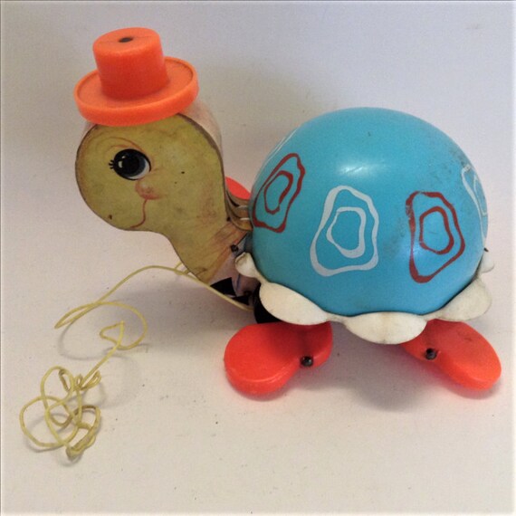 fisher price turtle pull toy